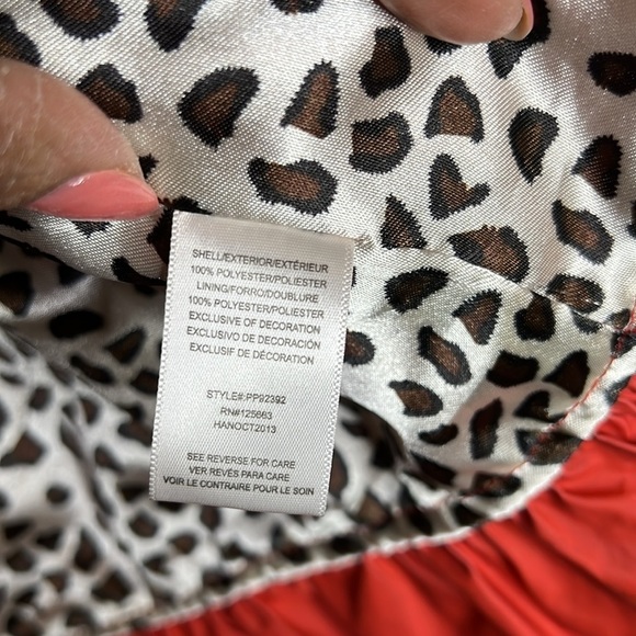 Pink Platinum Girls Double Breasted Red Rain Coat - Picture 8 of 8